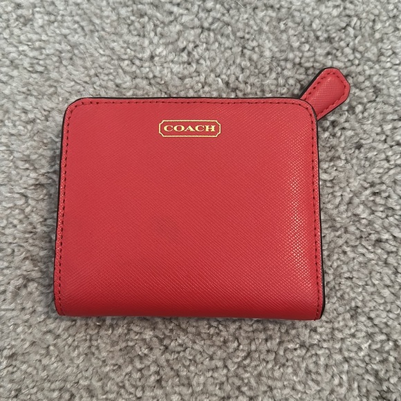 Red Coach Wallet - Picture 1 of 4